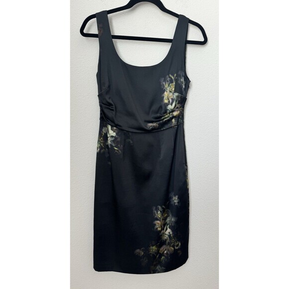 Elie Tahari Dresses & Skirts - Elie Tahari Women's Black Floral Sleeveless Silk Sheath Dress Special Occasion 4